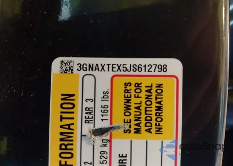 2018 Chevrolet Equinox Lt из США, поврежденный, VIN 3GNAXTEX5JS612798